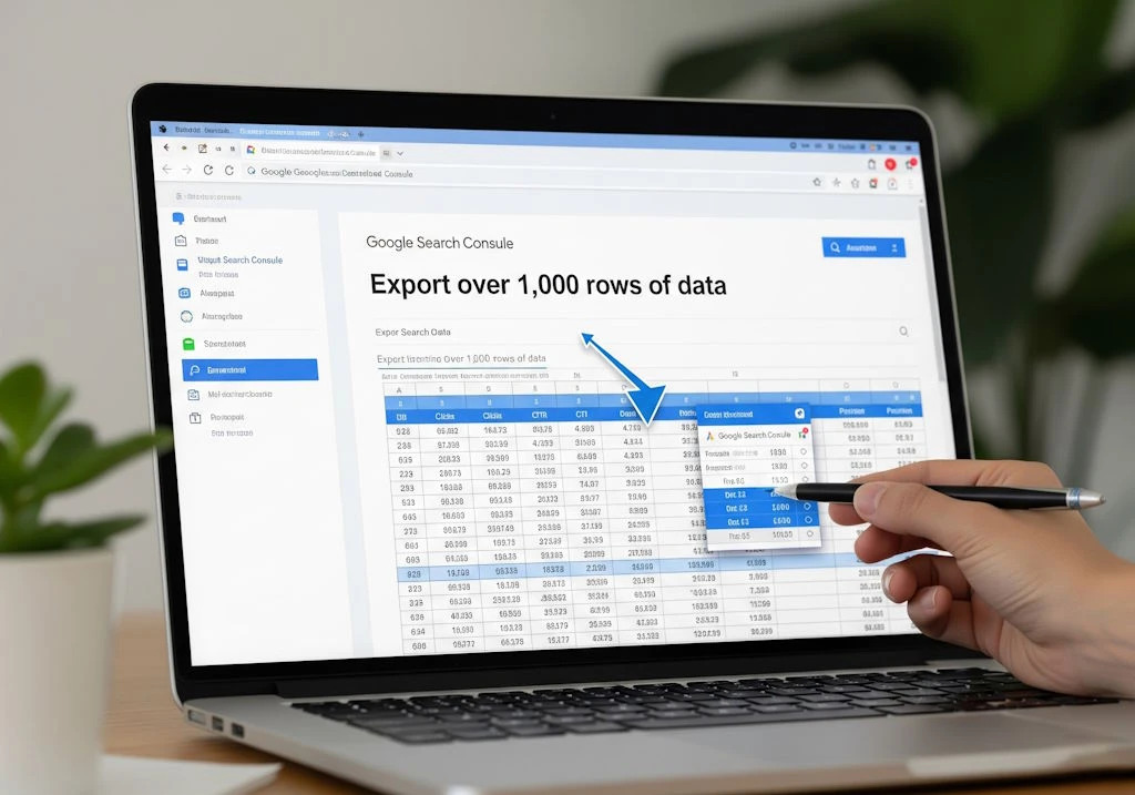Export More Than 1,000 Rows From Google Search Console